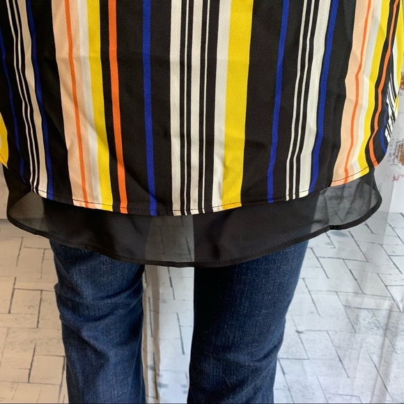 CATO Striped Flowy Layered Top - Picture 3 of 7